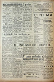 Página do jornal Unitário de março de 1943