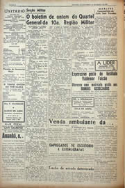 Página do jornal Unitário de março de 1943