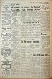 Página do jornal Unitário de março de 1943