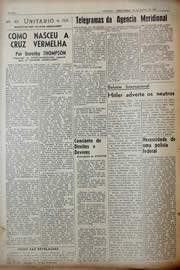 Página do jornal Unitário de março de 1943