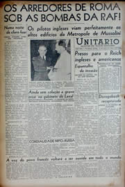 Página do jornal Unitário de março de 1943