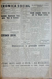 Página do jornal Unitário de março de 1943