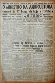 Página do jornal Unitário de março de 1943