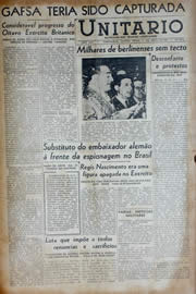 Página do jornal Unitário de abril de 1943