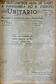 Página do jornal Unitário de abril de 1943