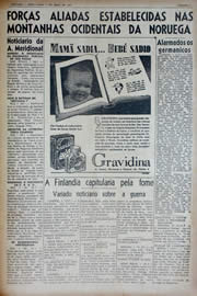Página do jornal Unitário de abril de 1943