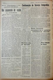 Página do jornal Unitário de abril de 1943
