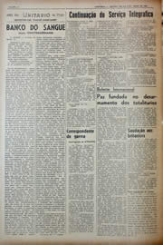 Página do jornal Unitário de abril de 1943