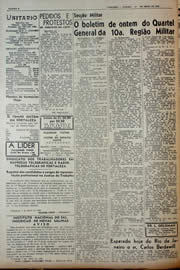Página do jornal Unitário de abril de 1943