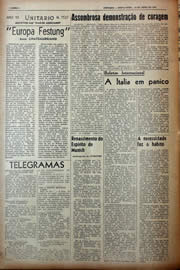 Página do jornal Unitário de abril de 1943