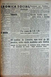 Página do jornal Unitário de abril de 1943