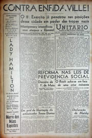Página do jornal Unitário de abril de 1943