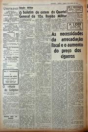 Página do jornal Unitário de abril de 1943