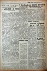 Página do jornal Unitário de abril de 1943