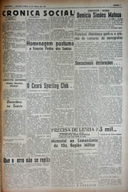 Página do jornal Unitário de abril de 1943