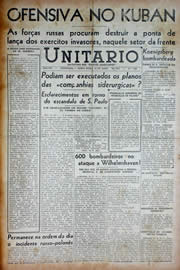 Página do jornal Unitário de abril de 1943