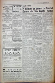 Página do jornal Unitário de maio de 1943