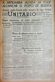 Página do jornal Unitário de maio de 1943