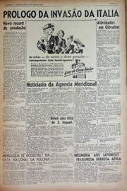Página do jornal Unitário de maio de 1943