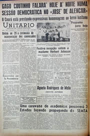 Página do jornal Unitário de maio de 1943