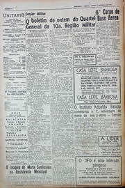 Página do jornal Unitário de maio de 1943