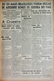 Página do jornal Unitário de maio de 1943