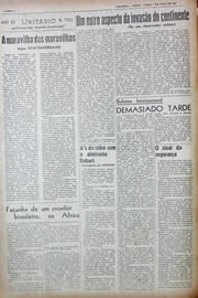 Página do jornal Unitário de maio de 1943