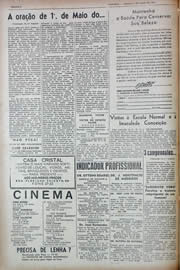 Página do jornal Unitário de maio de 1943
