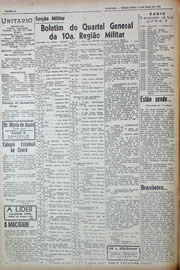 Página do jornal Unitário de maio de 1943