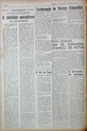 Página do jornal Unitário de maio de 1943