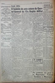 Página do jornal Unitário de maio de 1943