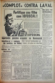 Página do jornal Unitário de maio de 1943