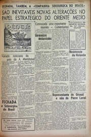 Página do jornal Unitário de maio de 1943