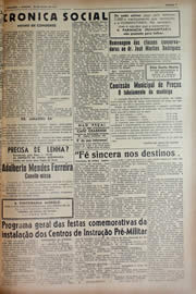 Página do jornal Unitário de junho de 1943