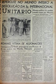 Página do jornal Unitário de junho de 1943