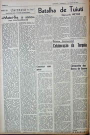 Página do jornal Unitário de junho de 1943