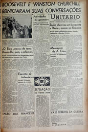 Página do jornal Unitário de junho de 1943