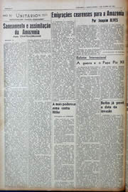 Página do jornal Unitário de junho de 1943