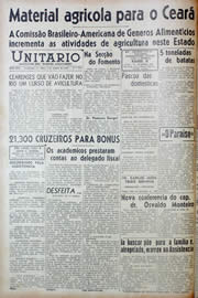 Página do jornal Unitário de junho de 1943