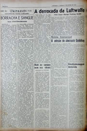Página do jornal Unitário de junho de 1943