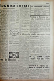 Página do jornal Unitário de junho de 1943