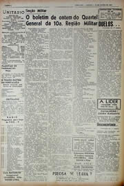 Página do jornal Unitário de junho de 1943