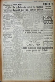 Página do jornal Unitário de junho de 1943