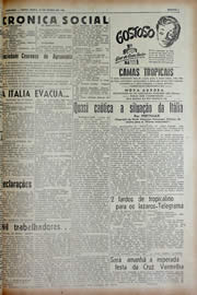Página do jornal Unitário de junho de 1943