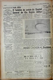 Página do jornal Unitário de junho de 1943