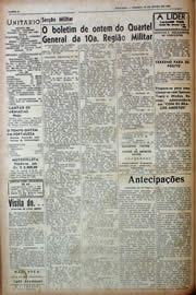 Página do jornal Unitário de junho de 1943