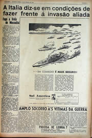 Página do jornal Unitário de junho de 1943