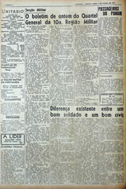 Página do jornal Unitário de julho de 1943