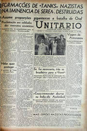 Página do jornal Unitário de julho de 1943