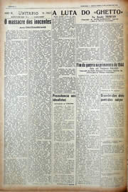 Página do jornal Unitário de julho de 1943